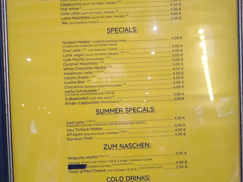 menu 1 of BaristaFamily