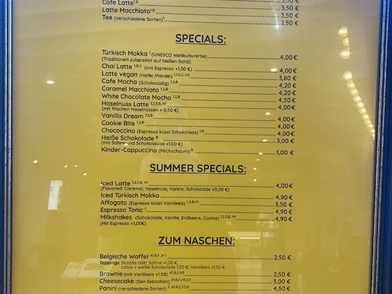 menu 2 of BaristaFamily