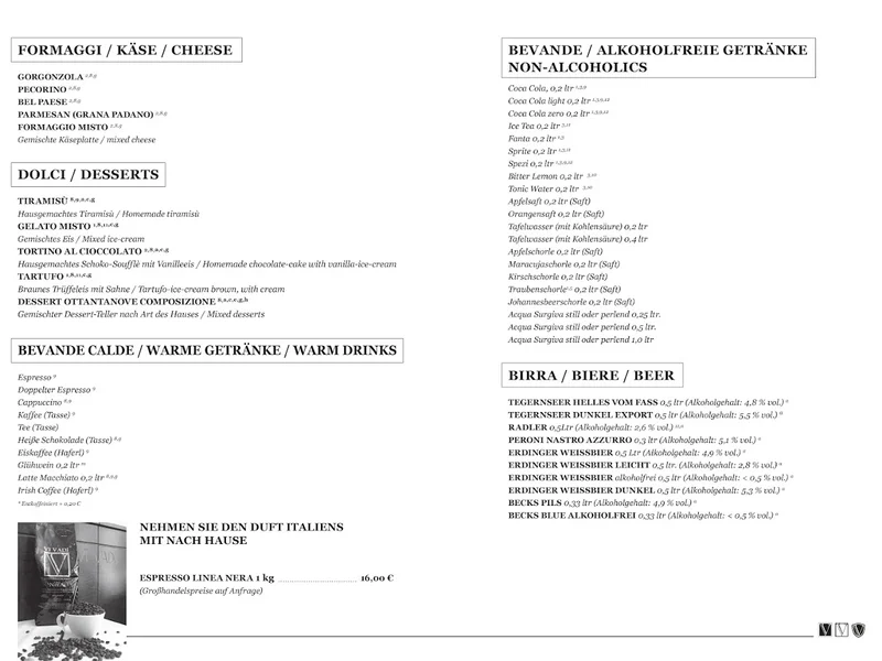 menu 0 of Ristorante OTTANTANOVE vi vadi