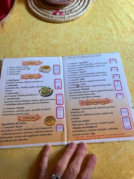 menu 0 of Couscous Haus