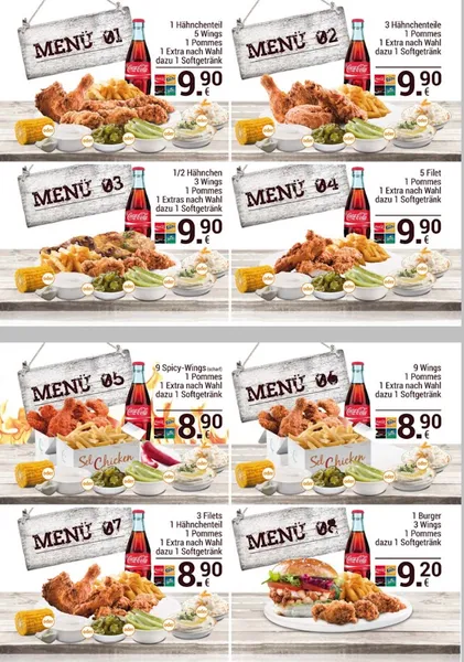 menu 0 of CHICKEN ZONE & KEBAB ZONE
