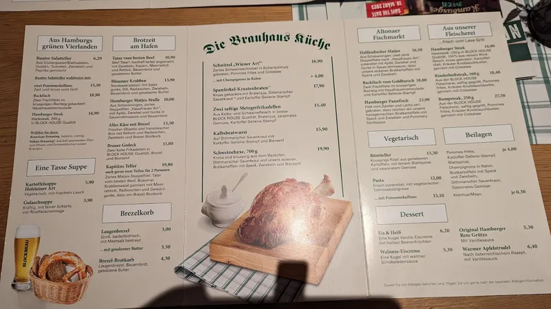 menu 1 of BLOCKBRÄU