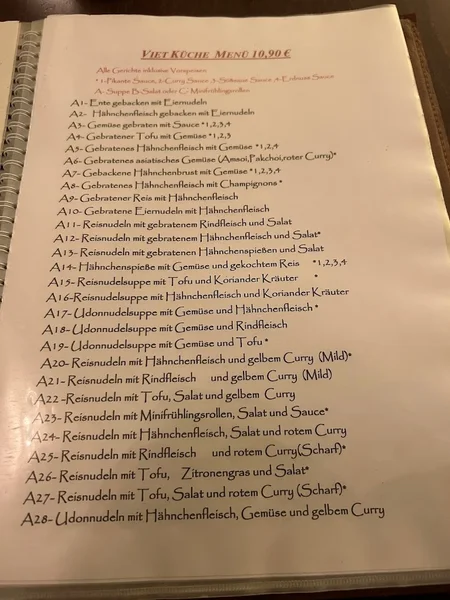 menu 0 of Viet Küche