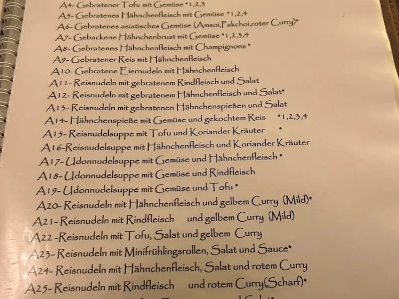 menu 0 of Viet Küche