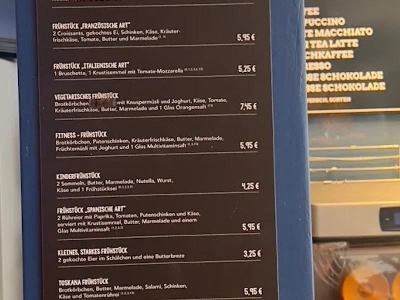 menu 0 of Frisch Backstube - Café am Max-Weber-Platz