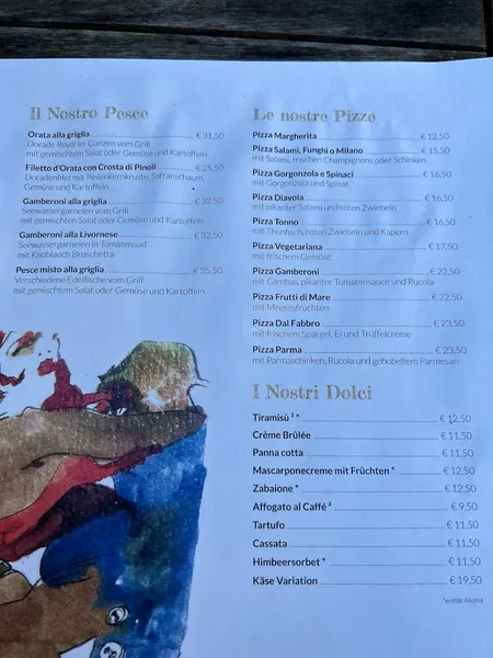 menu 0 of Dal Fabbro Blankenese