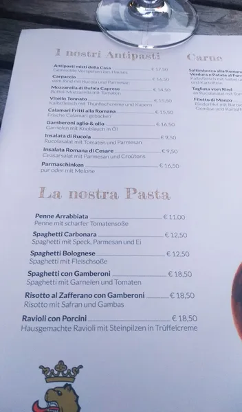 menu 2 of Dal Fabbro Blankenese