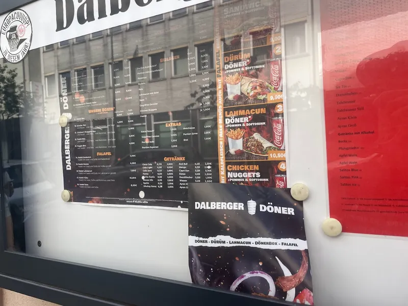 menu 2 of Dalberger Dönerbude