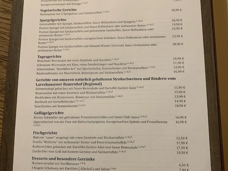 menu 1 of Gaststätte Jagdschlössl