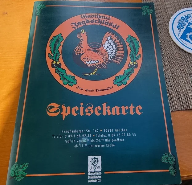 menu 2 of Gaststätte Jagdschlössl