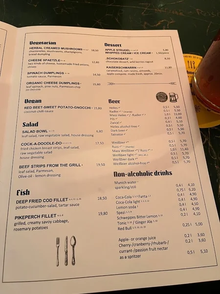 menu 0 of Münchner Stubn