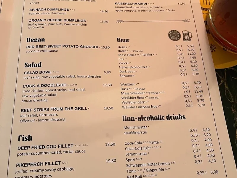 menu 0 of Münchner Stubn