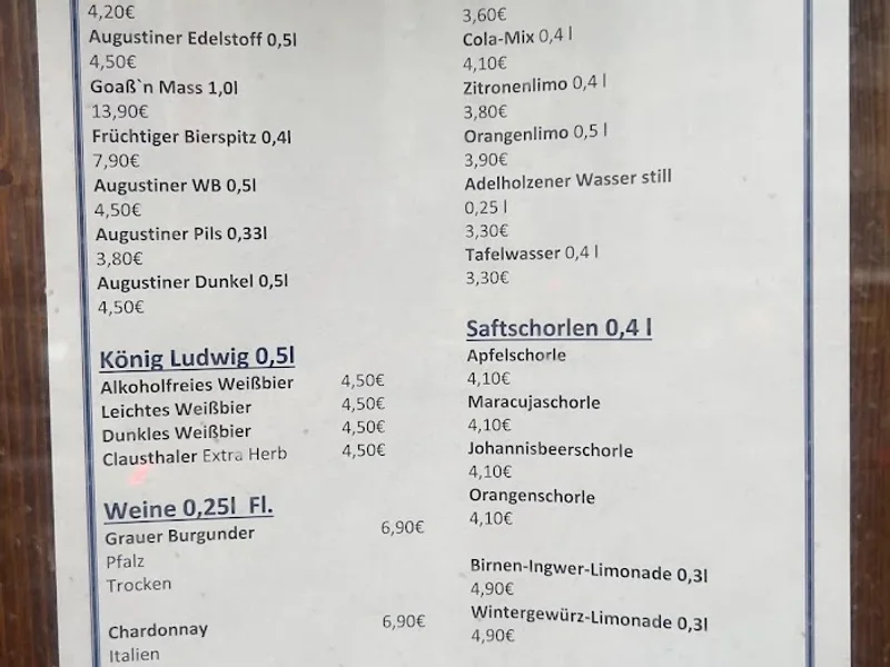 menu 1 of Lindwurmstüberl