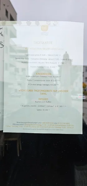 menu 0 of Gasthaus Domagk