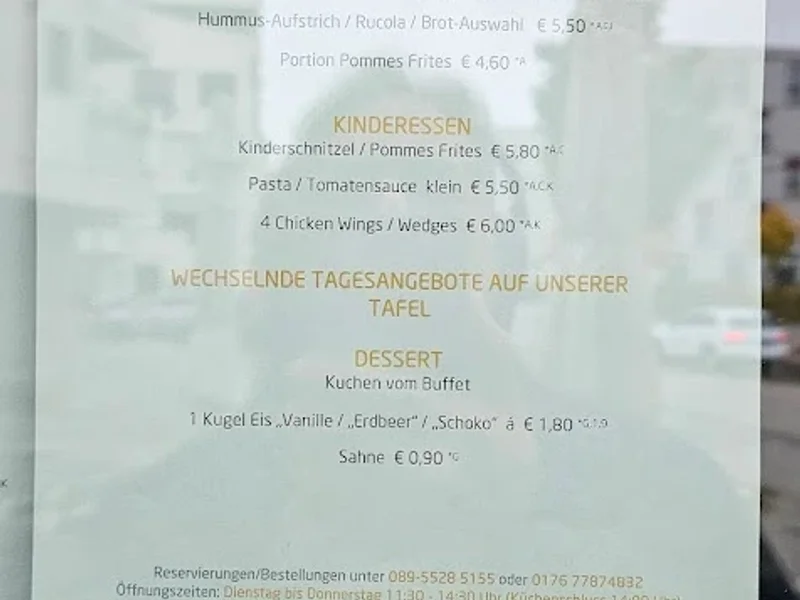 menu 0 of Gasthaus Domagk