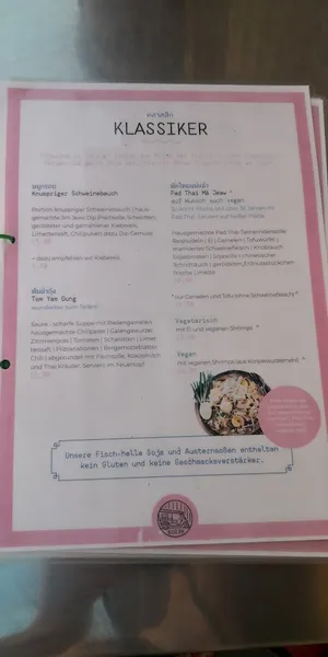menu 1 of SOI 39 - Thai Street Food