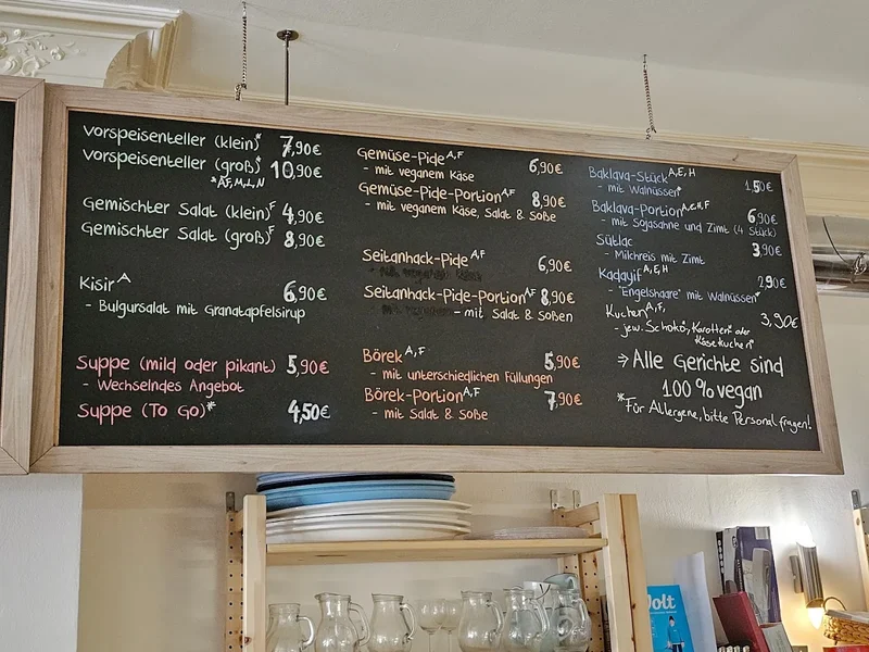 menu 2 of Erbil's Vegan & Mediterran