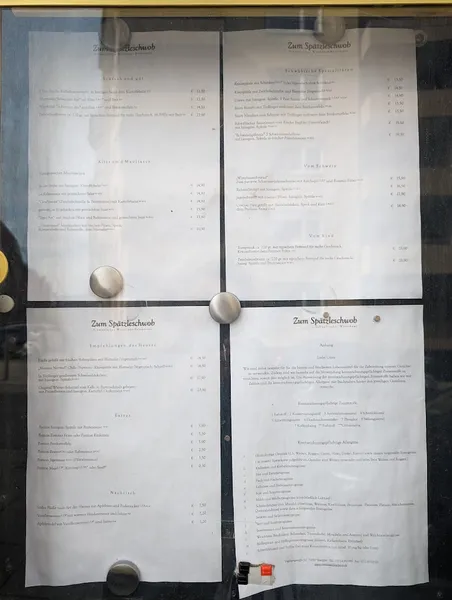 menu 1 of Wirtshaus Zum Spätzleschwob by FreCla
