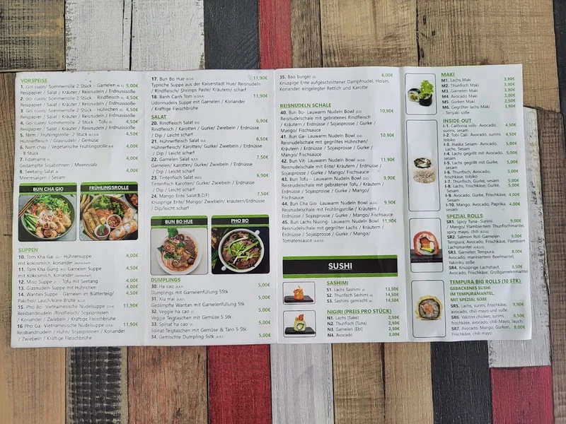 menu 2 of Nam Asia Sushi | Asiatischer Imbiss München