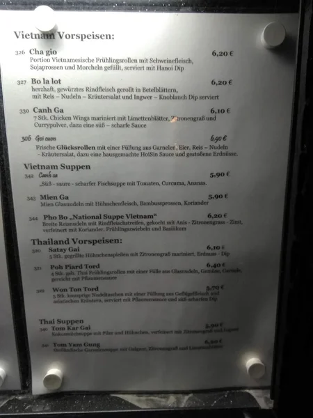 menu 2 of Restaurant Hoa Quynh