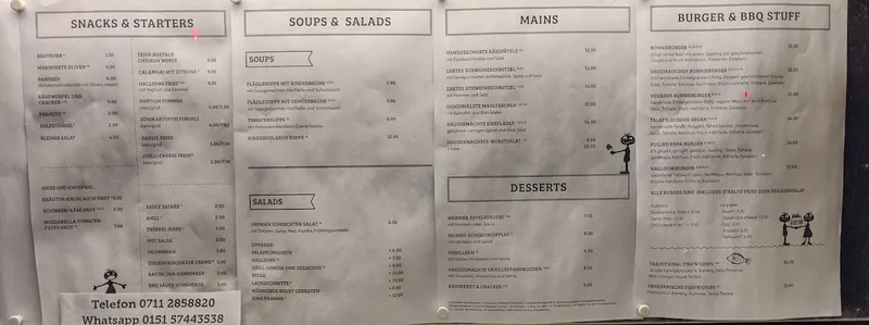 menu 0 of Bonnie & Clyde