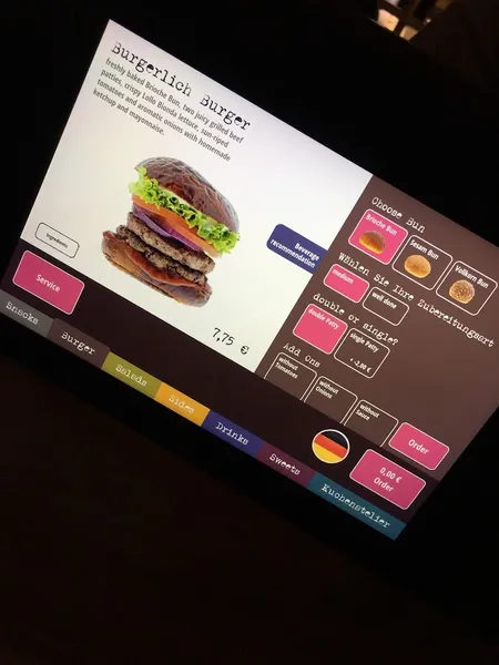 menu 2 of Burgerlich