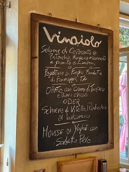 menu 2 of Vinaiolo München