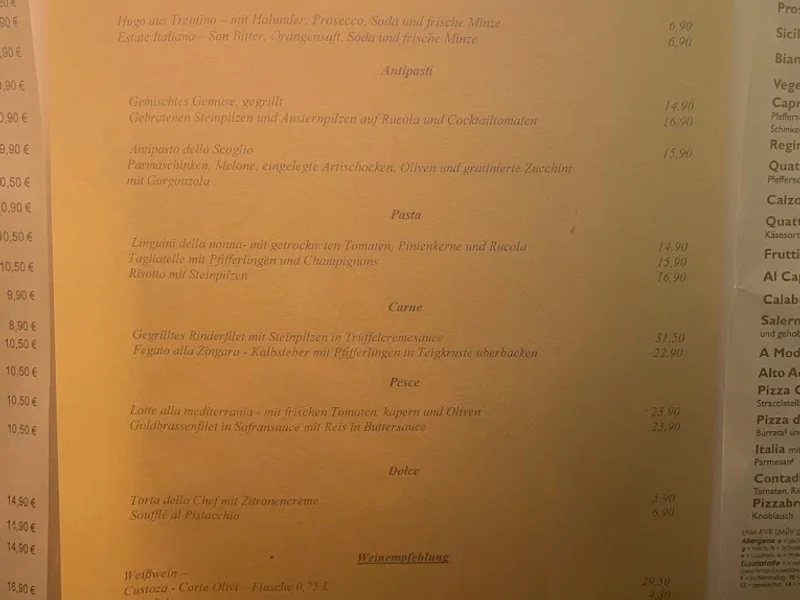 menu 1 of Ristorante Il Padrino