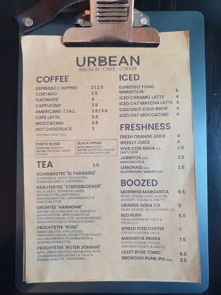 menu 2 of URBEAN Neustadt
