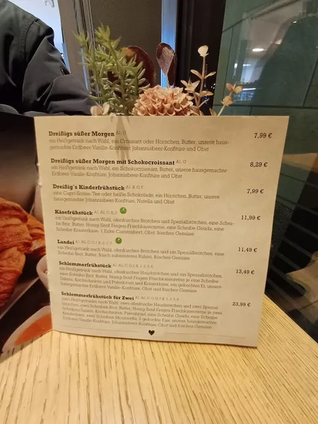 menu 0 of Bäckerei Dreißig