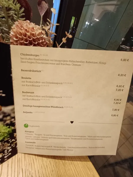 menu 2 of Bäckerei Dreißig