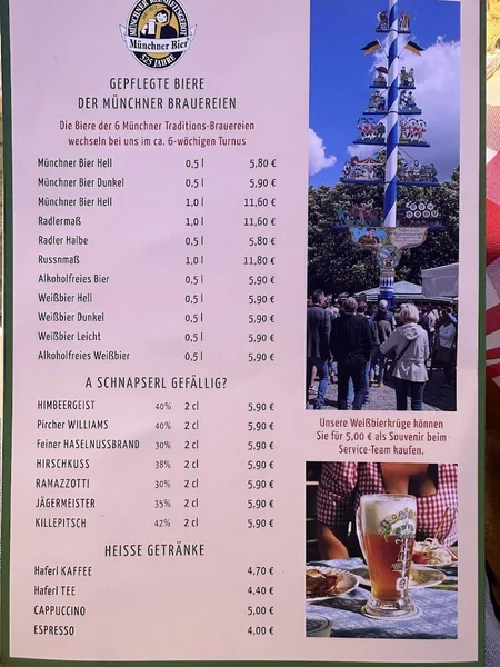 menu 0 of Biergarten Viktualienmarkt