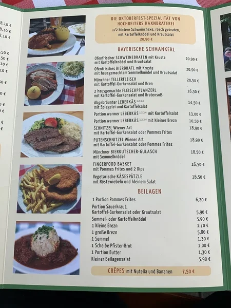 menu 1 of Biergarten Viktualienmarkt