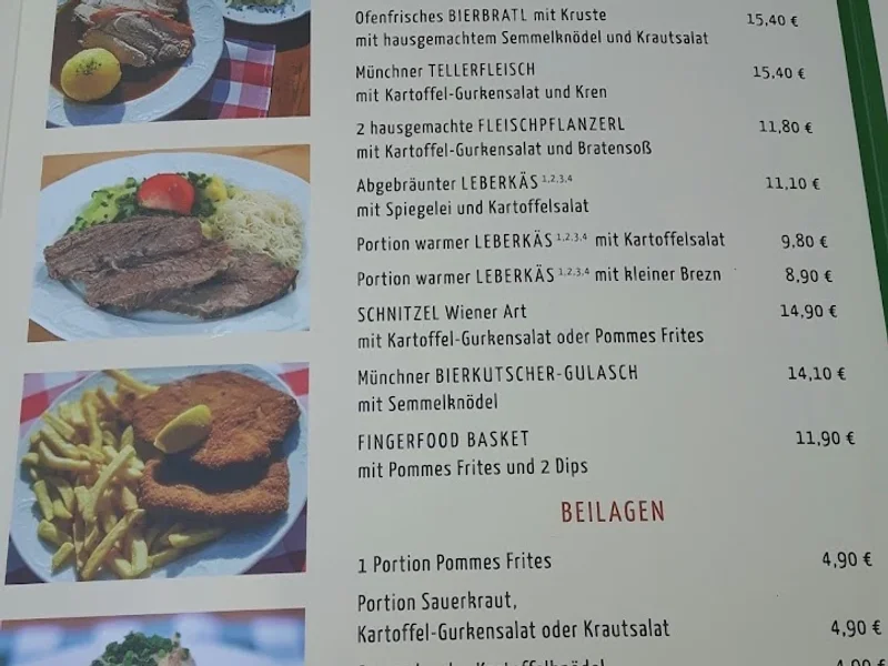 menu 2 of Biergarten Viktualienmarkt