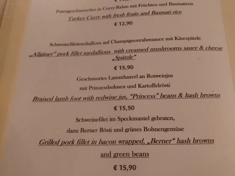 menu 1 of Neuhauser Augustiner