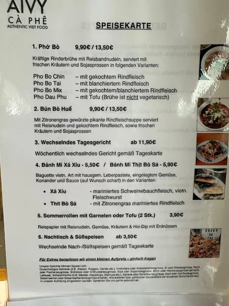 menu 0 of Aivy Cà Phê