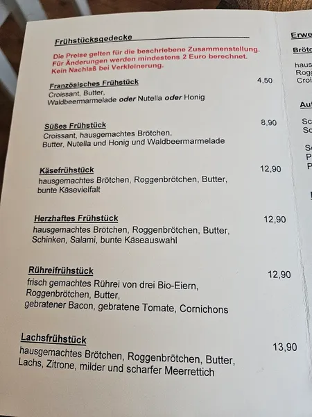 menu 0 of Deike - Café und Bistro