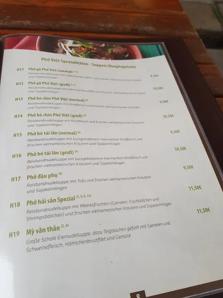 menu 0 of "Phố Việt" Restaurant & Bar