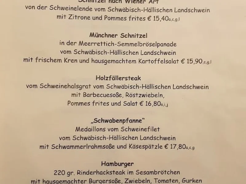 menu 0 of Wirtshaus Franzz