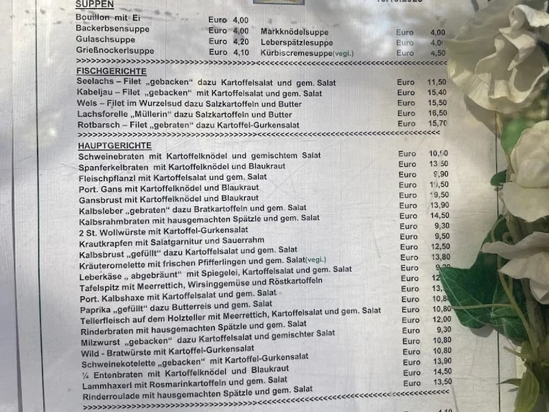 menu 0 of Luisengarten