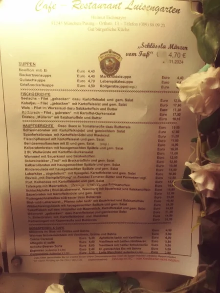 menu 2 of Luisengarten