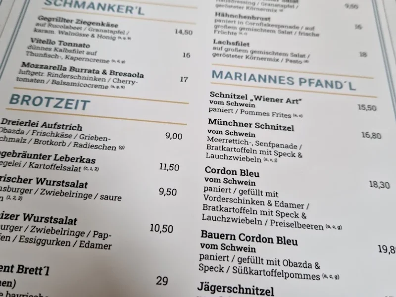 menu 1 of Prinzregent-Garten