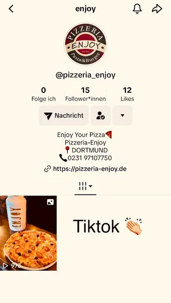 menu 0 of Pizzeria Enjoy