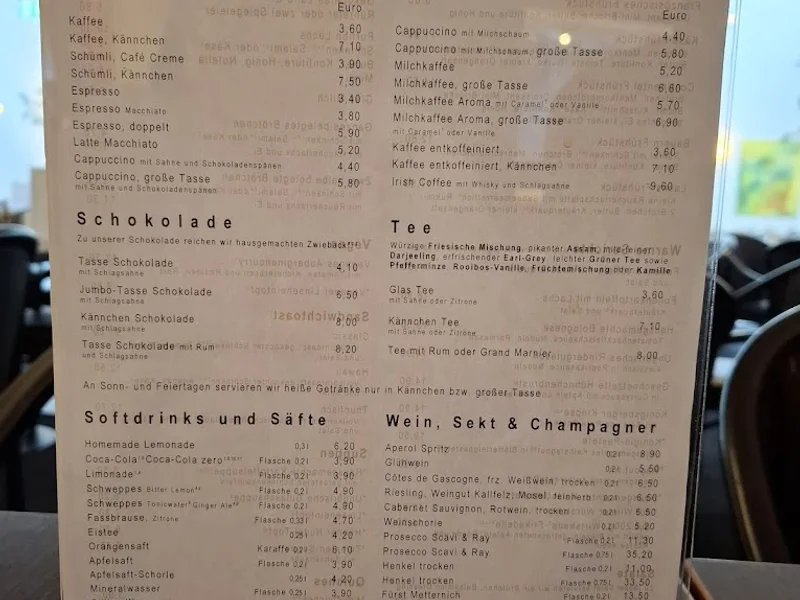 menu 1 of Café Konditorei Eigel