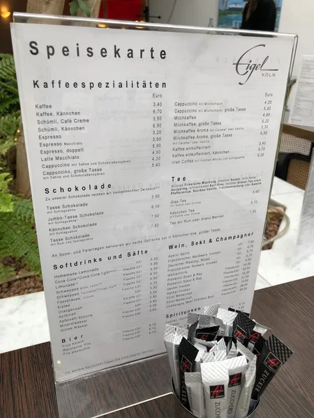 menu 2 of Café Konditorei Eigel