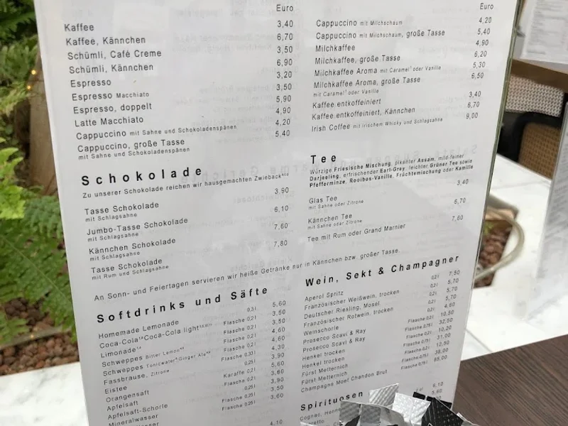 menu 2 of Café Konditorei Eigel