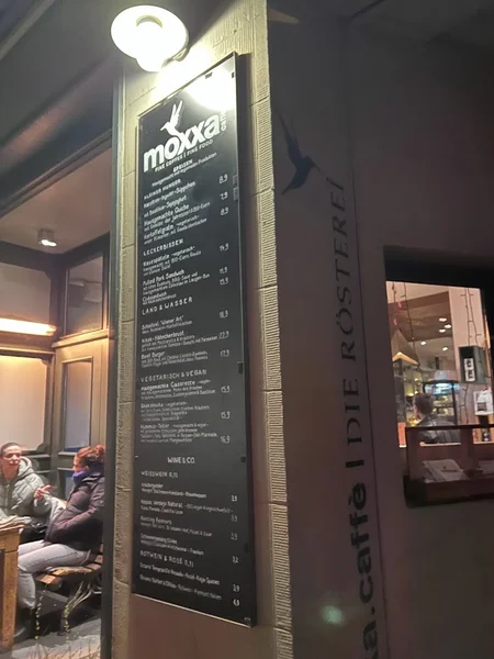 menu 1 of moxxa caffè