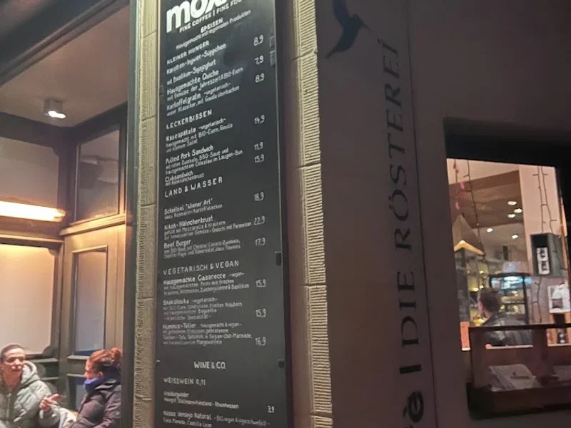 menu 1 of moxxa caffè