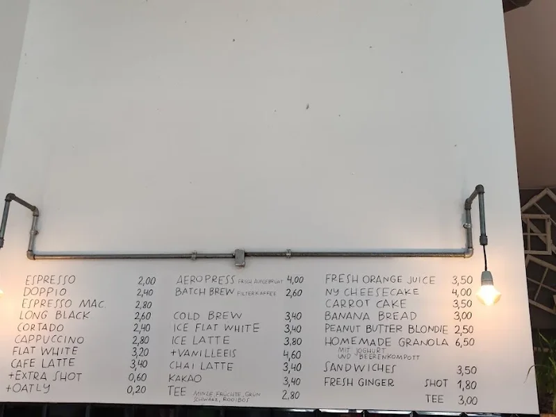 menu 1 of THE COFFEE GANG