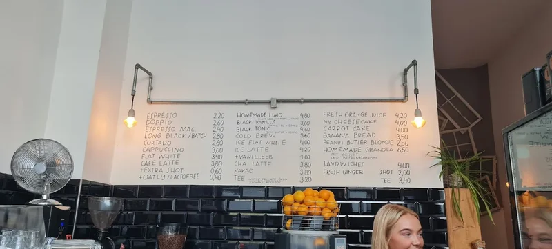 menu 2 of THE COFFEE GANG